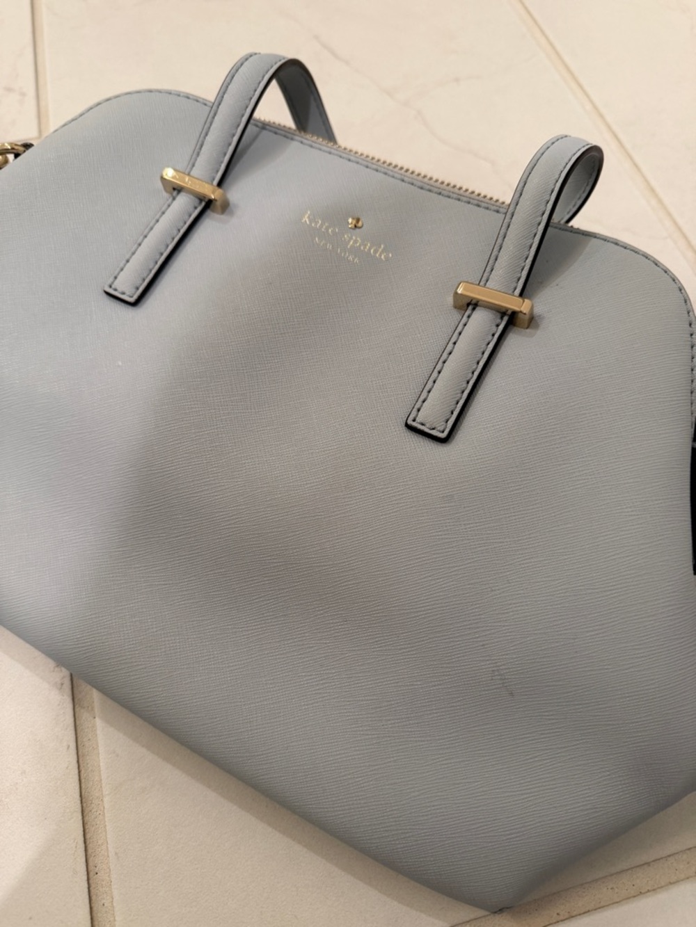Kate Spade New York Cedar Street Maise Satchel Pale Blue - Picture 8 of 8